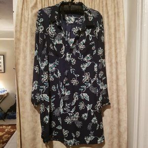 Navy Floral Mini Dress